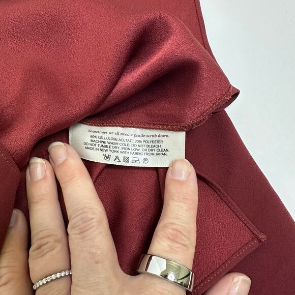 MM. LaFleur Red Long Sleeve Blouse - Size M - Picture 11 of 11